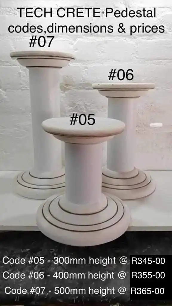 Pedestals by Techcrete