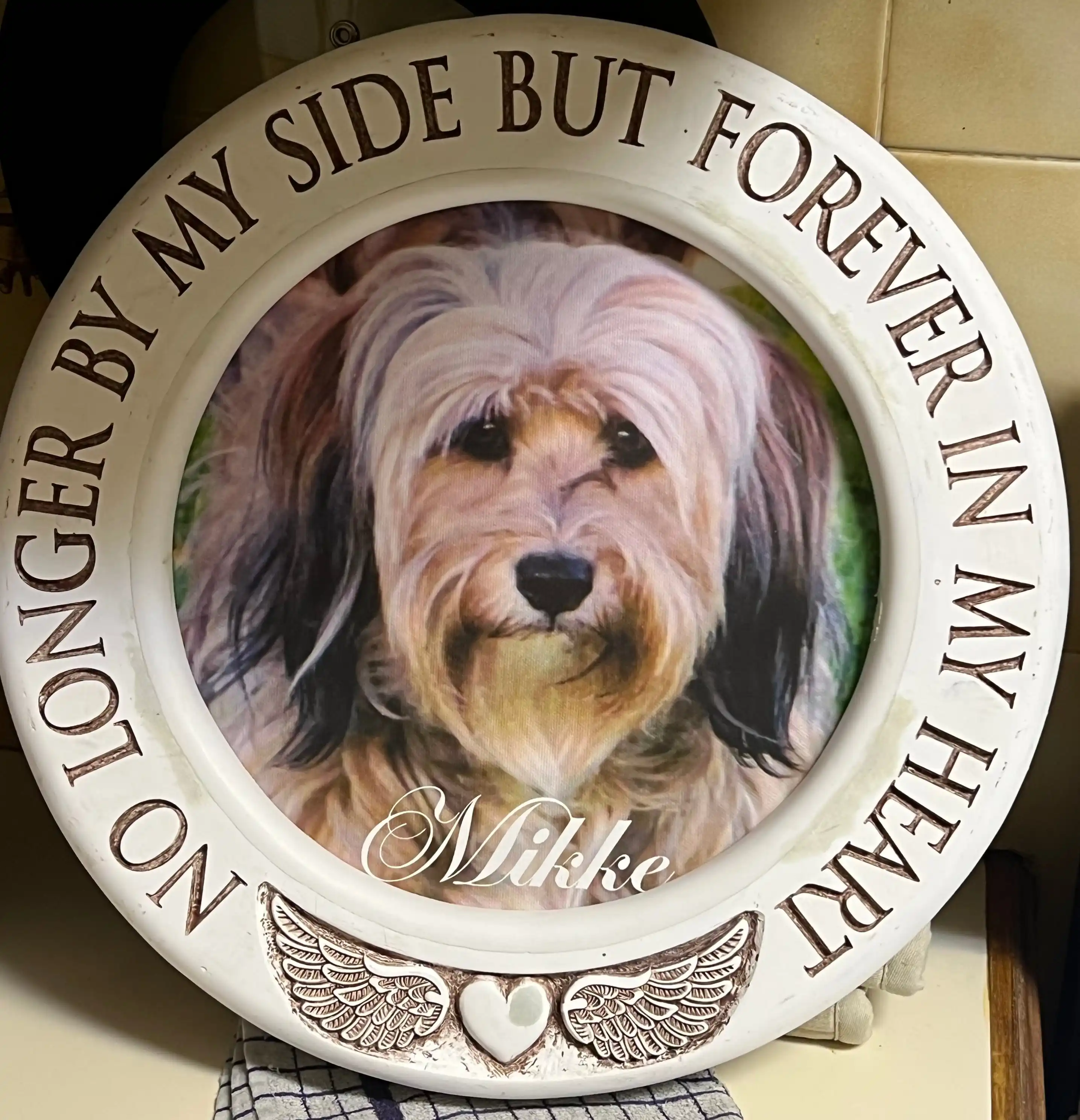 Memorial Picture Frame — handcrafted concrete by Techcrete
